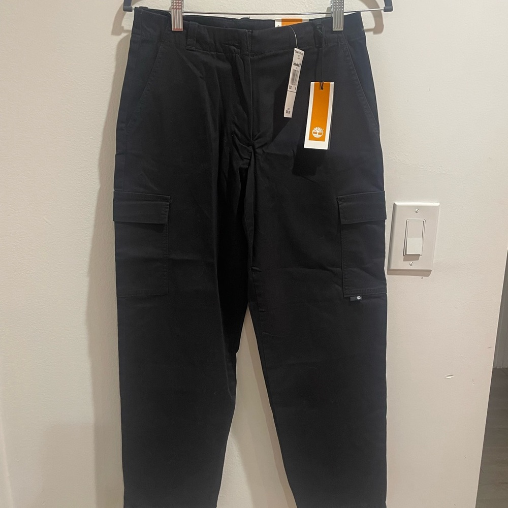 Timberland Black Cargo Pants NWT sz 25